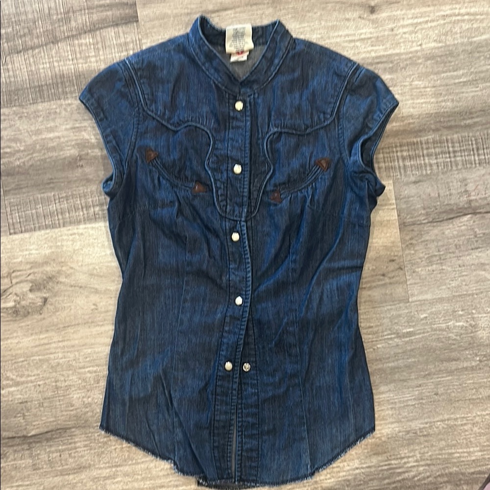 True Religion Blue Denim Shirt